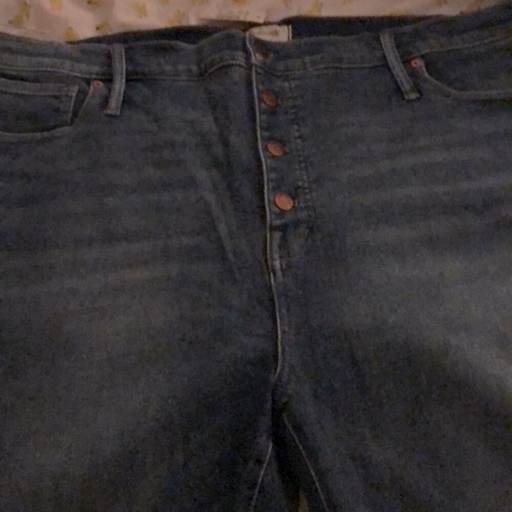 MADEWELL Button Fly Tall 24 W High Rise Skinny Jeans